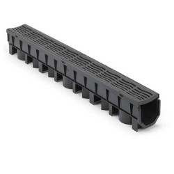 Floplast FloDrain Plastic Grate Channel 1m