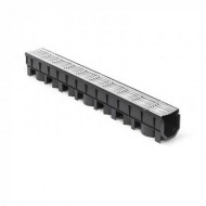 Floplast FloDrain Galvanised Grate Channel 1m