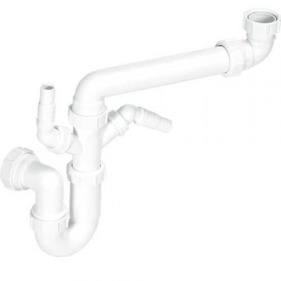 McAlpine Space Saver Sink Waste 1Bowl 2 Nozzle