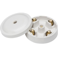 Junction Box 20Amp 4 Terminal White 59mm