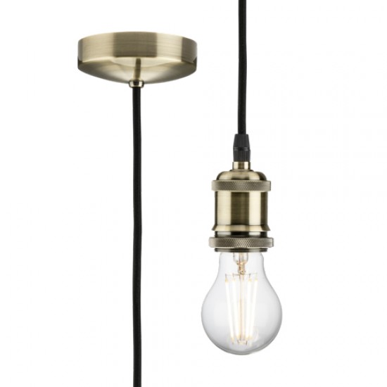 MLA Vintage Pendant Antique Brass 1.8m Drop