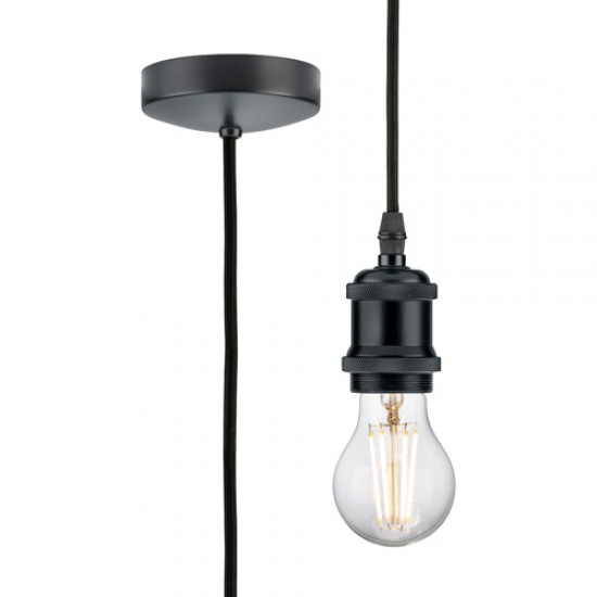 MLA Vintage Pendant Anthracite 1.8m Drop