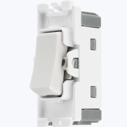 BG Nexus Grid Module 20Amp 2 Way White