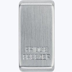 BG Nexus Grid Fridge Freezer Brushed Steel
