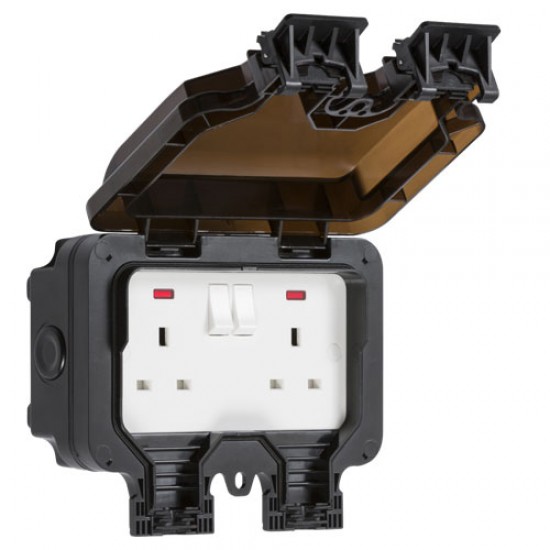 Knightsbridge Socket Double IP66