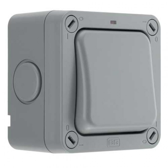 BG Storm Plateswitch 1G 2W IP66