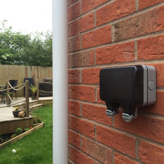 BG Storm Socket Switched Twin RCD IP66