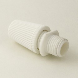 Jeani Cord Grip White Plastic 10mm Male