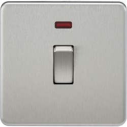 MLA Screwless 20Amp D/P With Neon B/Chrome