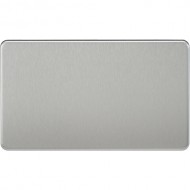 MLA Screwless Blank Plate Double B/Chrome