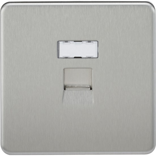 MLA Screwless RJ45 B/Chrome
