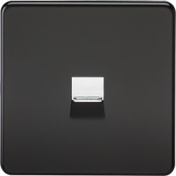 MLA Screwless Telephone Master Matt Black