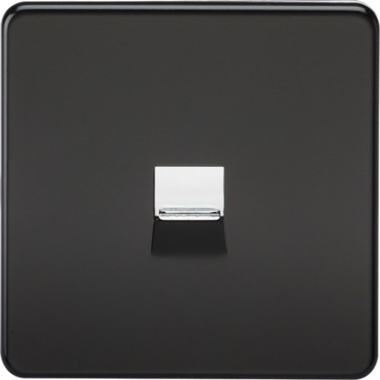 MLA Screwless Telephone Master Matt Black