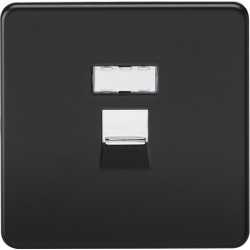 MLA Screwless RJ45 Matt Black