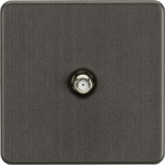 MLA Screwless Satelite Outlet Matt White
