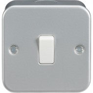 MLA Metal Clad Plate Switch 1G 2W