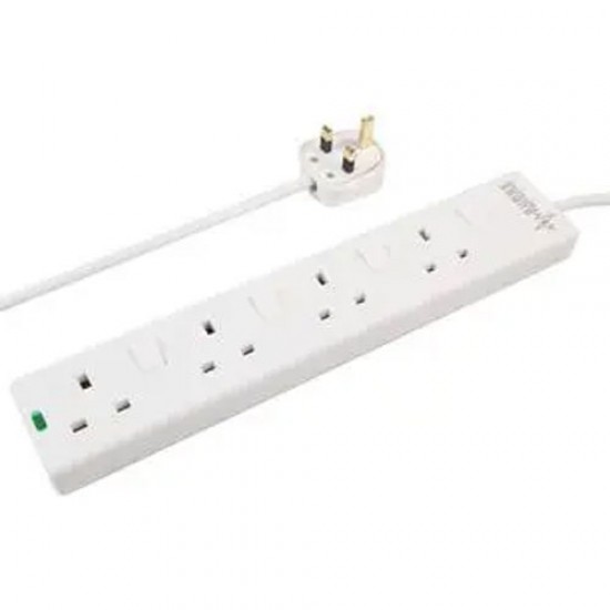 Extension Lead 4 Gang 2 Meters Anti Surge Switched