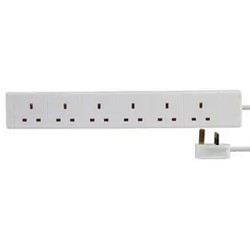 Extension Lead 6 Gang 2 Meters