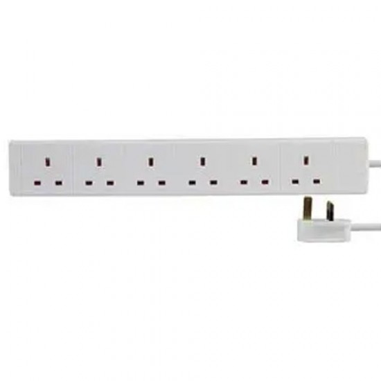 Extension Lead 6 Gang 2 Meters