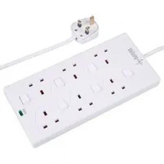 Extension Lead 6 Gang 2 Meters Anti Surge Switched