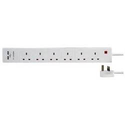 Extension Lead 6G 2M With 2  X USB Outlet