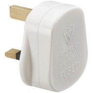 Plug Top White 13Amp Fused