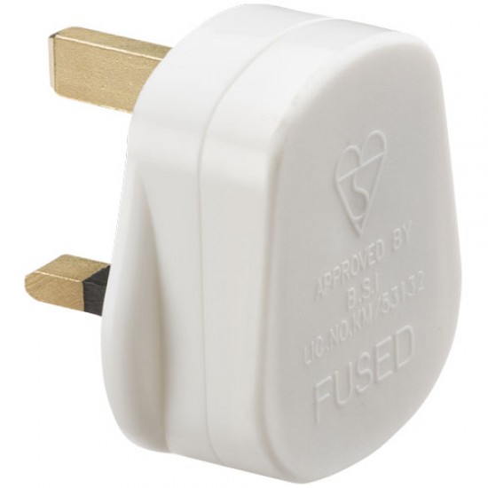 Plug Top White 13Amp Fused