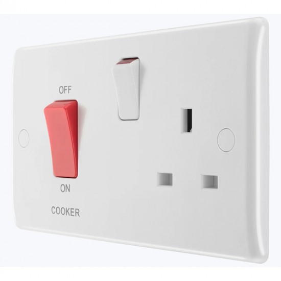 BG Curved Cooker Panel 45Amp