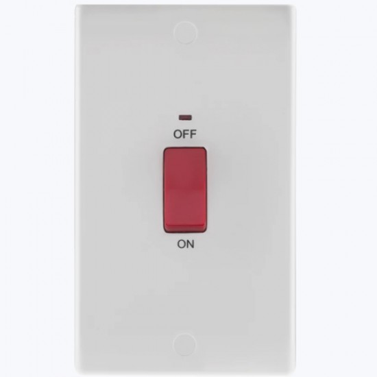 BG Curved Cooker Panel 45Amp Vertical Neon