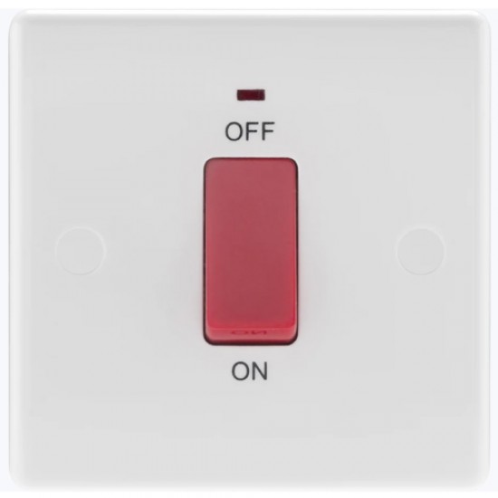 BG Curved Cooker Panel 45Amp Neon