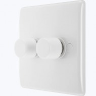 BG Curved Dimmer Switch 2G 2W 400W