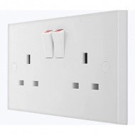 BG Switched Socket 2Gang 13Amp