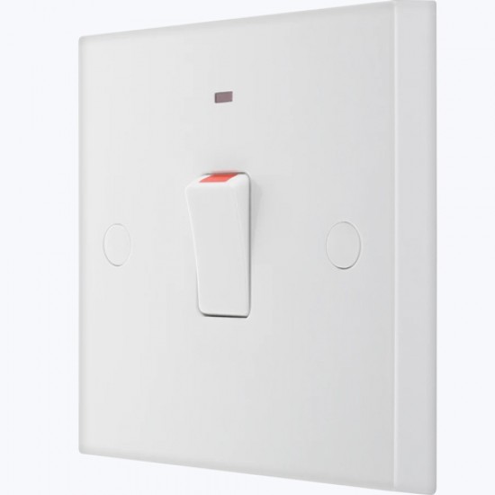 BG Double Pole Switch 1G 20Amp Neon