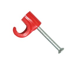 Tower Cable Clip Round 6mm Red