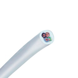 Flex PVC White 1m 1.5mm 4 core