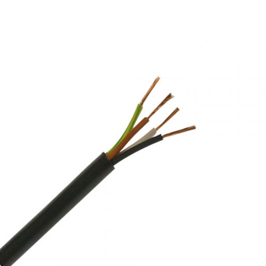 Flex PVC Black 1m 1.0mm 4 core