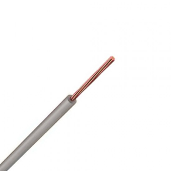 Single Cable 100m 4mm PVC Grey