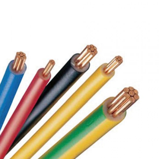 Single Cable 1m 25mm  PVC any colour