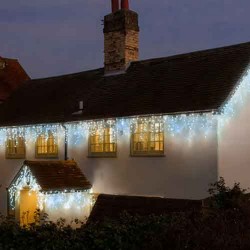 Noma Icicle Lights 240 5m Blue & White
