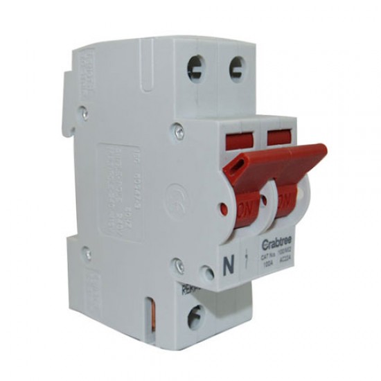 Crabtree Starbreaker Main Switch 100A DP