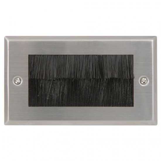 Wall Outlet Plate Satin With Brushes