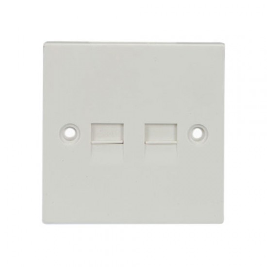 Telephone Socket Twin Flush Master