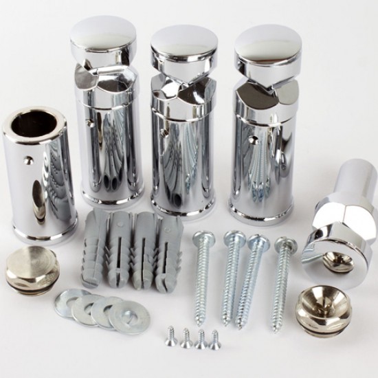 Eastbrook Towel Rail Brackets Chrome