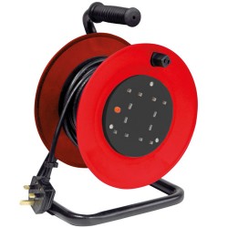 Extension Reel 25M 4Gang 13Amp With Overload