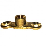 Brass Pipe Clip 10 female Backplate