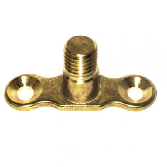 Brass Pipe Clip 10 Male Backplate