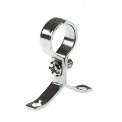 School Board Pipe Clip 15mm Chrome Plated