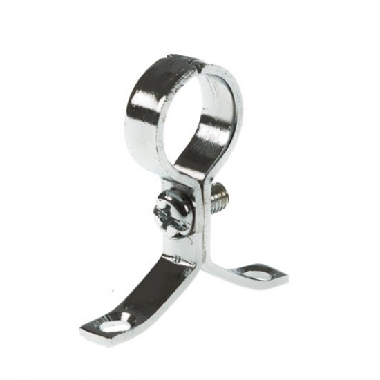 School Board Pipe Clip 15mm Chrome Plated