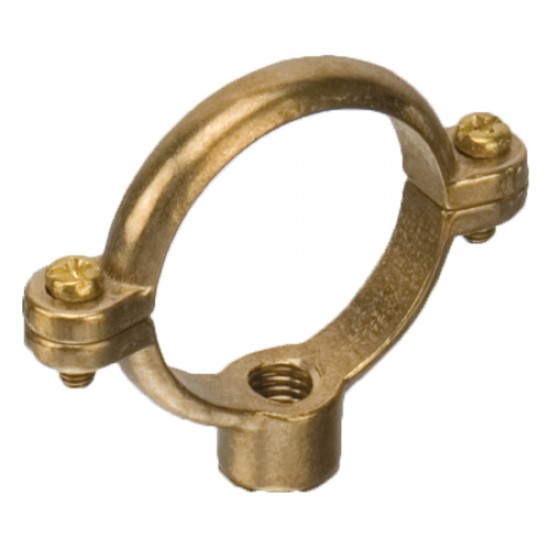 Brass Pipe Clip 42 single ring