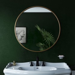 HIB Solstice 60 Brushed Brass Mirror
